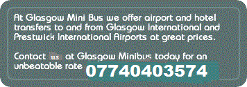Glasgow Private TAXI 8 seaters